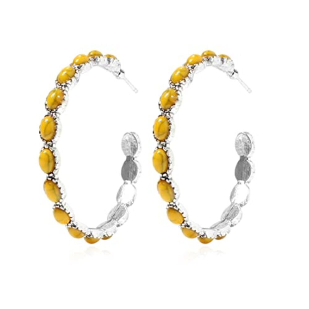 Natural✦ Dangle Oval Earrings ✦